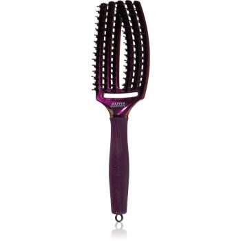 Olivia Garden Fingerbrush Midnight Desert plochá kefa odstín Amethyst 27 cm