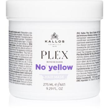 Kallos Plex No Yellow maska na vlasy neutralizujúci žlté tóny 275 ml