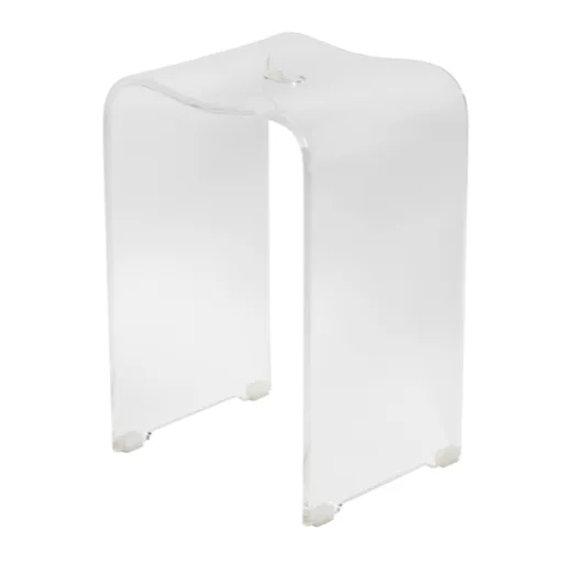 Sprchová stolička SAT voľne stojaca plastová transparentná SATSTOLPLASTT