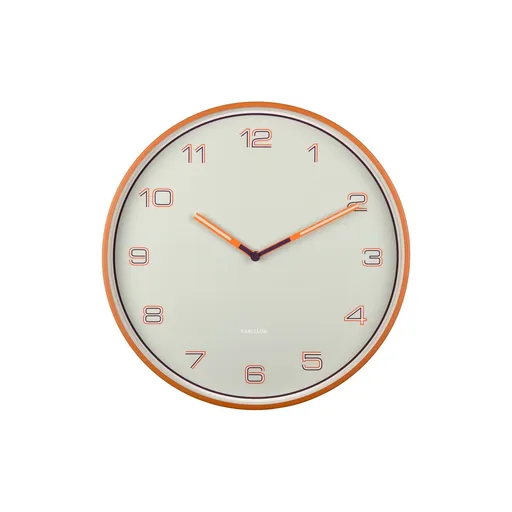 Karlsson 6013OR dizajnové nástenné hodiny oranžová, pr.  40 cm