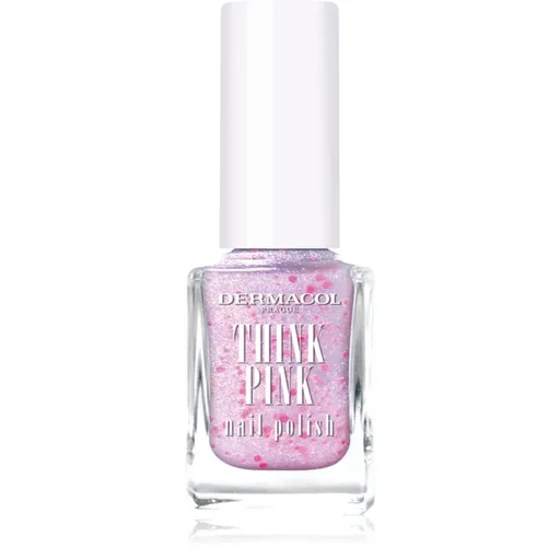 Dermacol Think Pink lak na nechty s trblietkami odtieň 02 12 ml