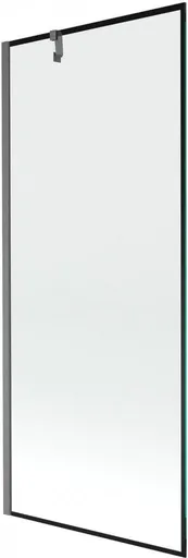 MEXEN/S - Next vaňová zástena FIX 80 x 150, čierna vzor, grafit kartáčovaná 895-080-000-00-70-66