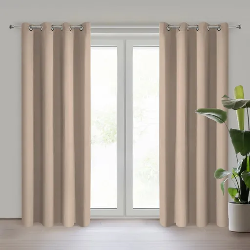 ArtFir Zatemňovací záves LOGAN K | béžová 140 x 270 cm