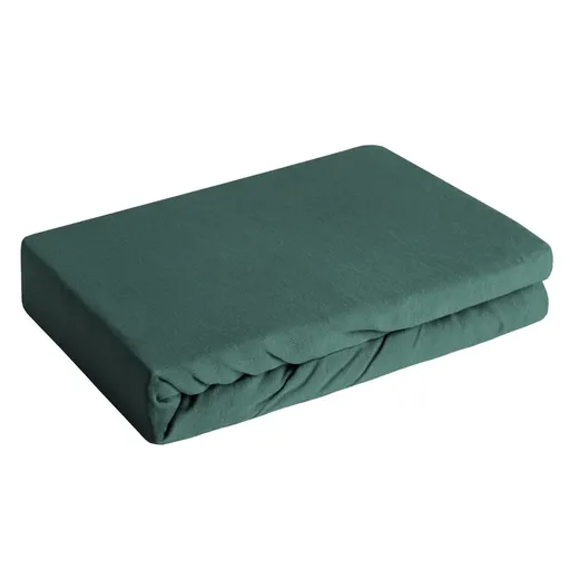 ArtFir Plachta na jednolôžko JERSEY 3 | tmavozelená 90 x 200 x 25 cm