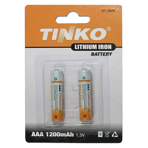 Batérie lítiová AAA R03 1,5V/1200mAh TINKO  2ks