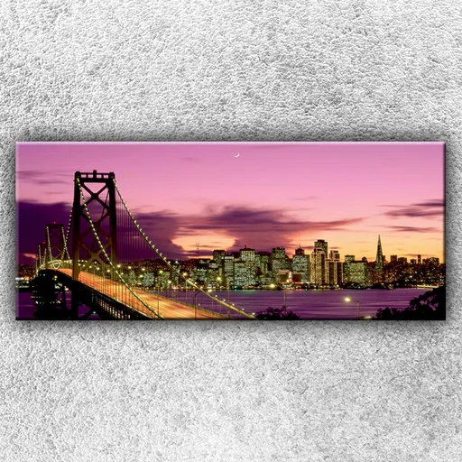 Foto na plátno Most pri západe slnka 120x50 cm