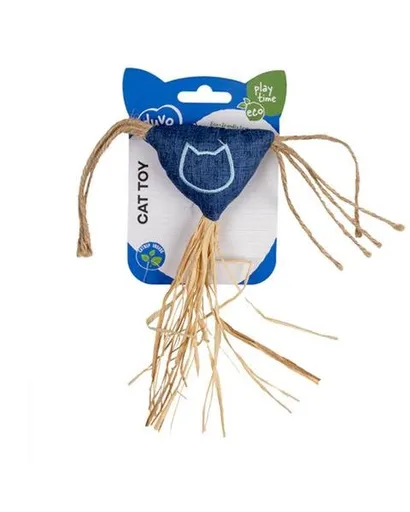 Duvo+ Eco trojuholník so šnúrkami a catnipom 3 x 18 x 20 cm