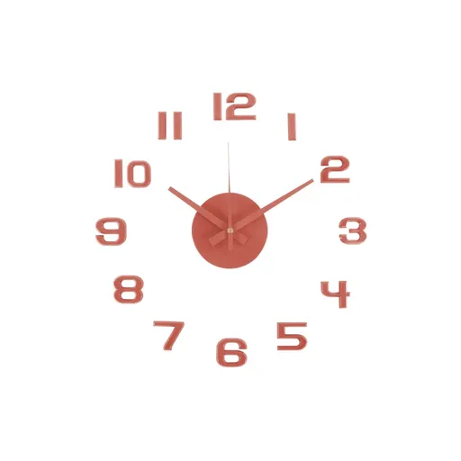 Karlsson 6001RD dizajnové samolepiace hodiny červená, pr. 40 cm