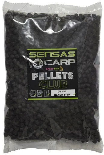 Sensas pelety club black fish 800 g - 8 mm