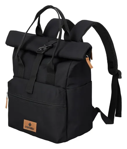 Roll-top batoh Travelite Basics Short Handle Roll-up Black