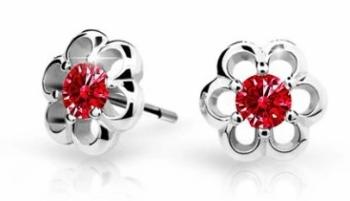Cutie Jewellery Detské náušnice z bieleho zlata C1947-30-X-2 červená