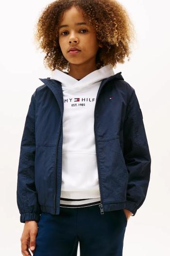 Detská bunda Tommy Hilfiger tmavomodrá farba, KB0KB09737