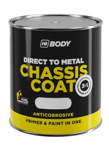 HB BODY CHASSI 410 - Antikorózny náter 2v1 čierna 0,75 L