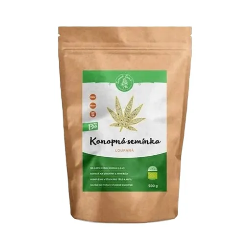 ZELENÁ ZEMĚ Konopné semienko lúpané 500 g BIO