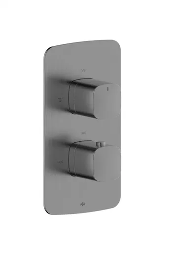 KFA - Batéria Malaga, termostatická, podomietková, PVD gun metal grey 5759-001-61
