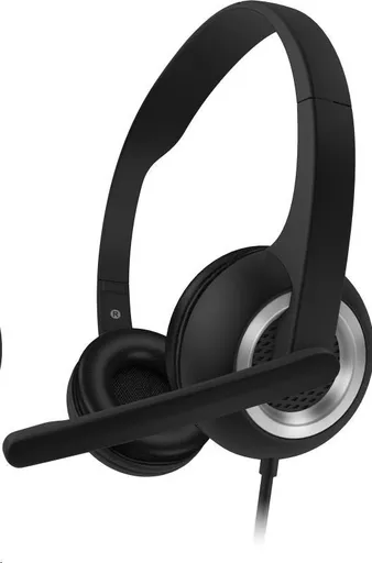 CONNECT IT HOME & OFFICE náhlavné slúchadlá s mikrofónom, čierna