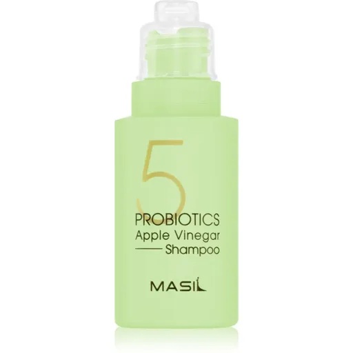 MASIL 5 Probiotics Apple Vinegar hĺbkovo čistiaci šampón na vlasy a vlasovú pokožku 50 ml