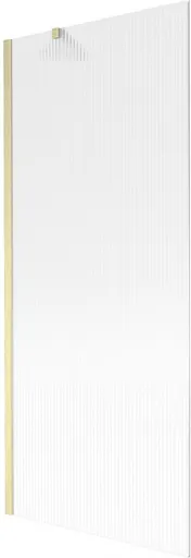 MEXEN/S - Next vaňová zástena FIX 80 x 150, prúžky, zlatá kartáčovaná 895-080-000-00-09-55