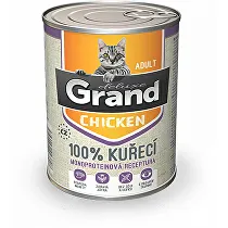 GRAND konz. mačka deluxe 100% hydinová 400g