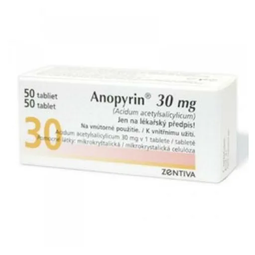 ANOPYRIN 30 mg 50 tabliet
