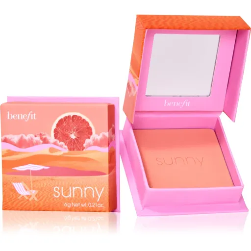Benefit Sunny WANDERful World púdrová lícenka odtieň Warm coral 6 g
