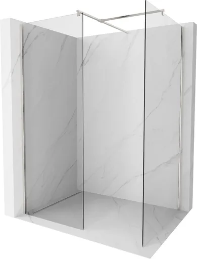 MEXEN/S - Kioto Sprchová zástena WALK-IN 105 x 80, transparent, nikel kartáčovaný 800-105-202-97-00-080