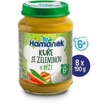Hamánek Kura so zeleninou a ryžou 8× 190 g (18595139797871)