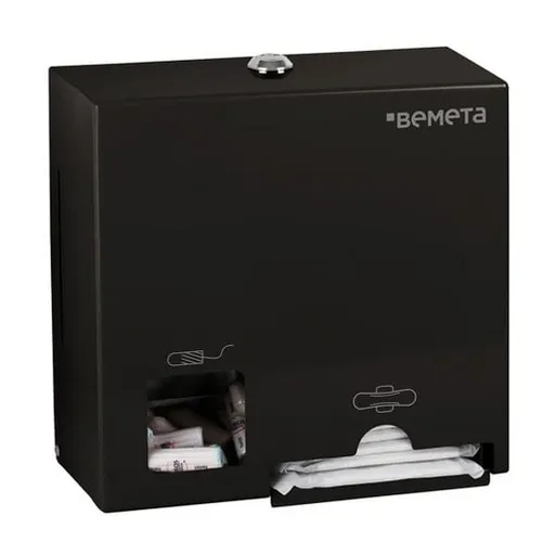 Zásobník na tampóny a vložky Bemeta čierna nerez 101403276