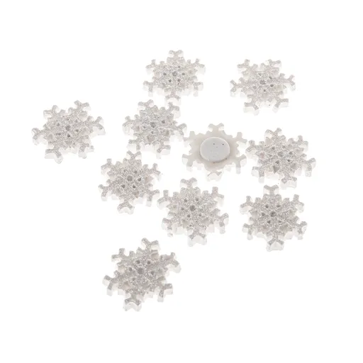 Súprava vianočných ozdôb Vločka, 8 ks, polyresin