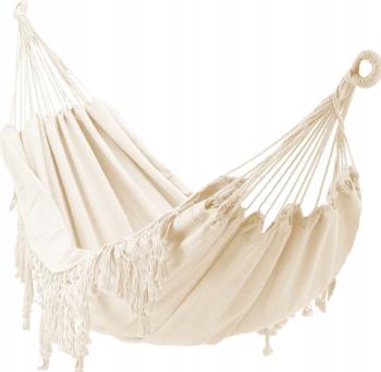 Chomik Záhradná závesná sieť BOHO | béžová 200 x 150 cm