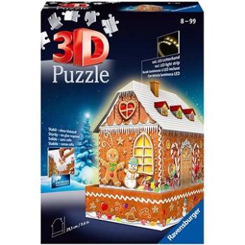 Ravensburger 3D  112371 Perníková chalúpka (Nočná edícia) 216 dielikov (4005556112371)