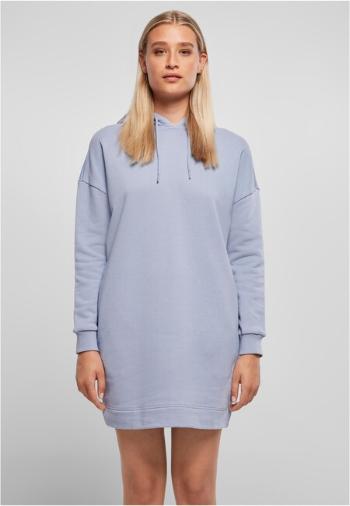 Urban Classics Ladies Organic Oversized Terry Hoody Dress violablue