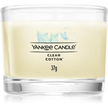 Yankee Candle Clean Cotton votívna sviečka glass 37 g