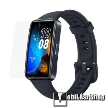 Huawei Band 8, TPU okosóra képernyővédő fólia, 1db, Clear, törlőkendővel