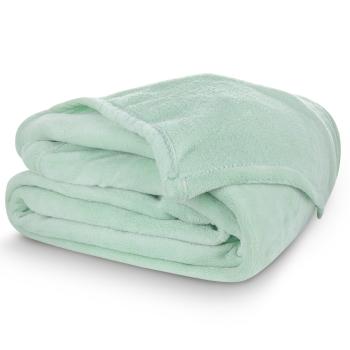Pătură micro-pluș fistic, 150 x 200 cm, verde