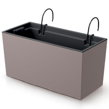 NABBI DUC400W plastový balkónový kvetináč 39,5 cm mocca