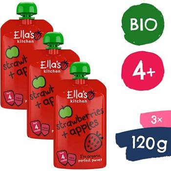 Ellas Kitchen BIO Jahoda a jablko (3× 120 g) (8594200262716)