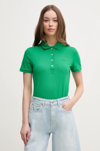 Polo tričko Lacoste dámske, zelená farba, PF5462