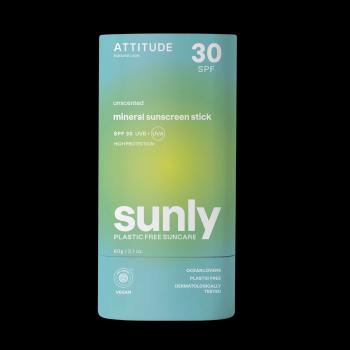 ATTITUDE 100% minerálna ochranná tyčinka na celé telo (SPF 30) bez vône 60 g
