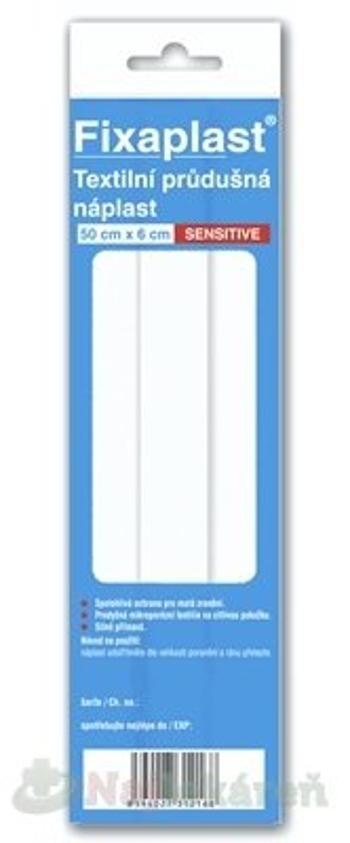 FIXAplast SENSITIVE náplasť textilná priedušná(0,5mx6cm) 1ks
