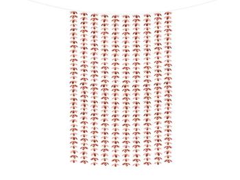 PartyDeco Párty závěs - Květy růžovo-zlaté 100 x 210 cm