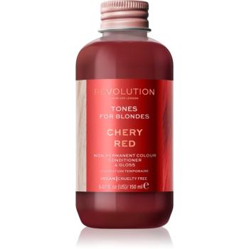 Revolution Haircare Tones For Blondes tónovací balzam pre blond vlasy odtieň Cherry Red 150 ml