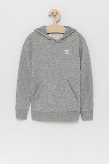 Detská mikina adidas Originals H32353 šedá farba, s nášivkou