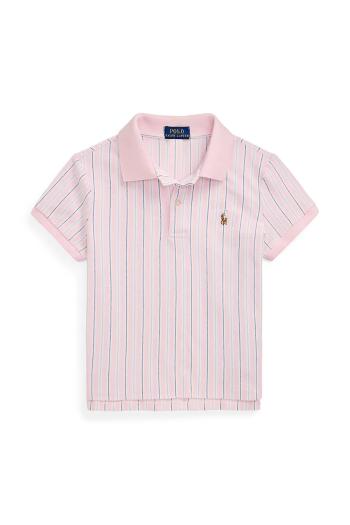 Tričko Polo Ralph Lauren ružová farba, 313973118003
