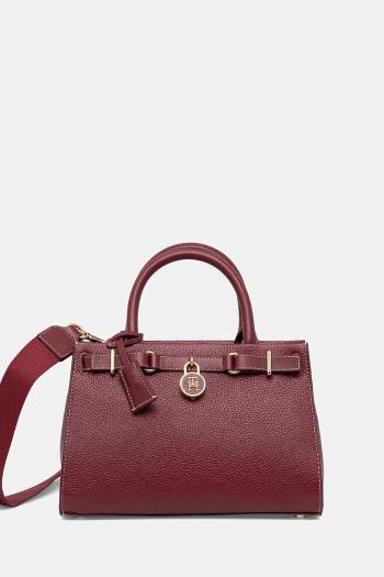 Kabelka Tommy Hilfiger bordová farba, AW0AW17188