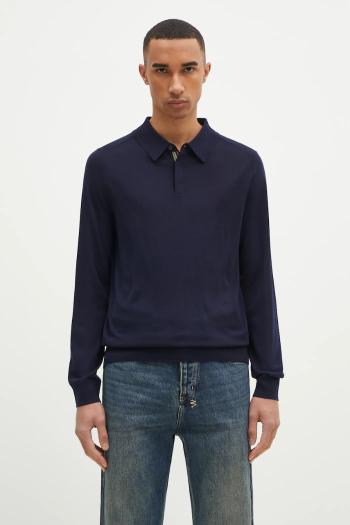 Vlnený sveter Paul Smith pánsky, čierna farba, tenký, M1R-241Z-P02093