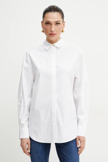 Košeľa Marciano Guess TYRA dámska, biela farba, voľný strih, s klasickým golierom, 5GGH42 7299A