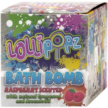 Lollipopz Bath Bath Bomb šumivá guľa do kúpeľa pre deti Raspberry 165 g