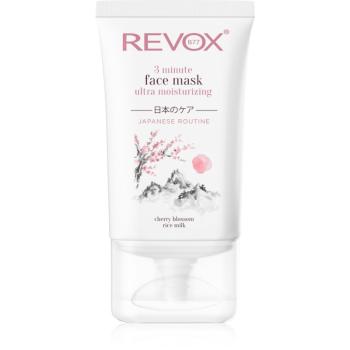 Revox B77 Japanese Routine 3 Minute Face Mask Ultra Moisturizing intenzívna hydratačná maska na tvár 30 ml