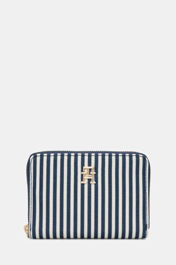 Peňaženka Tommy Hilfiger dámsky, tmavomodrá farba, AW0AW17270